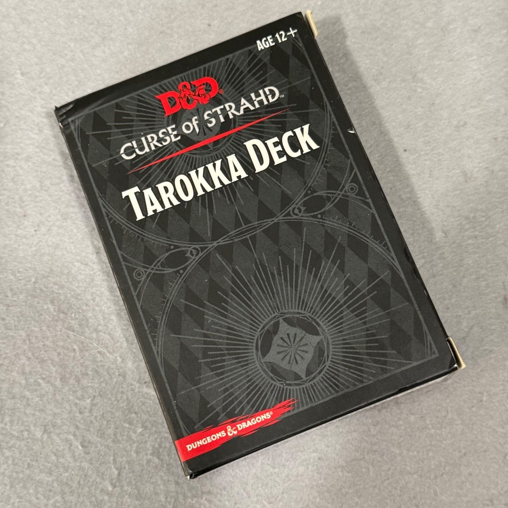 Dungeons & Dragons Tarokka Deck Curse of Strahd Gale Force Nine Black 54 Cards